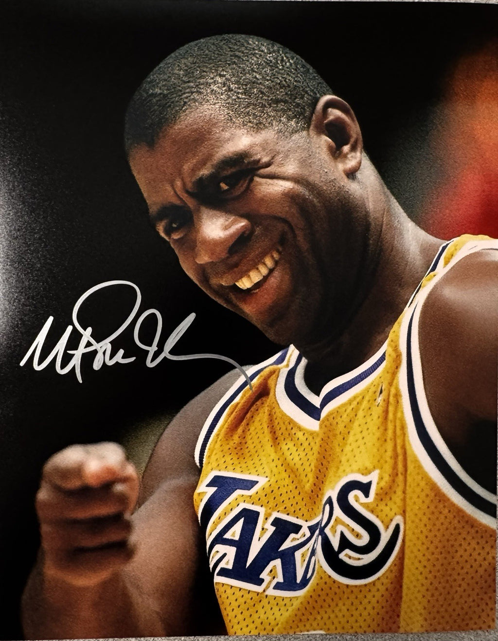 Magic Johnson LA Lakers Autographed Signature 8x10 Matte Photograph COA