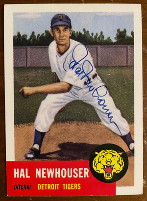 Hal Newhouser Signed Autograph Signature Topps Gold Collectible Baseball Card