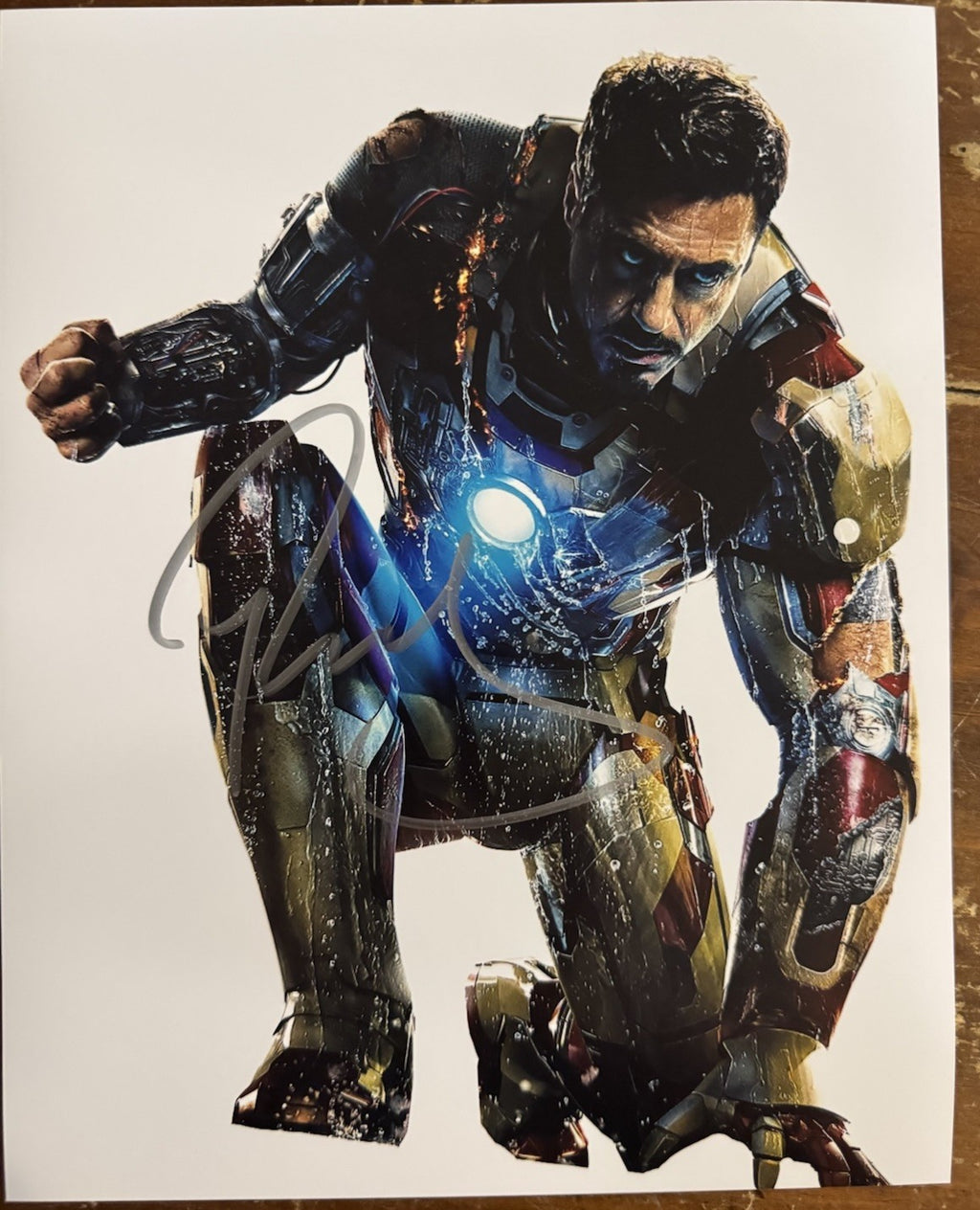 Robert Downey Jr Iron Man Signed Autograph Signature 8x10 Matte Photograph COA
