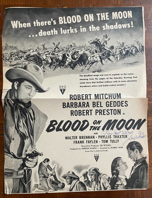 Phyllis Thaxter SIGNED 12x9.5 Vintage Movie Ad cut from a Magazine or Newspaper