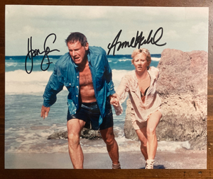 Harrison Ford Anne Heche Signed Autograph Signatures 10x8 Six Days Seven Nights