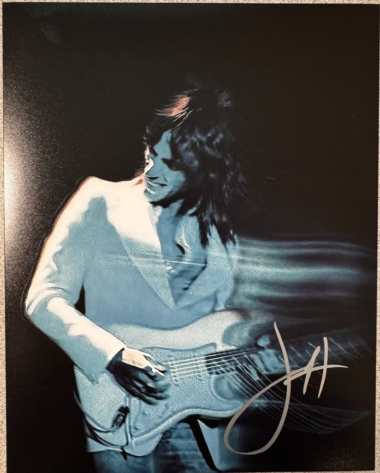 Jeff Beck Signed Autograph Signature 8x10 Matte Photograph COA