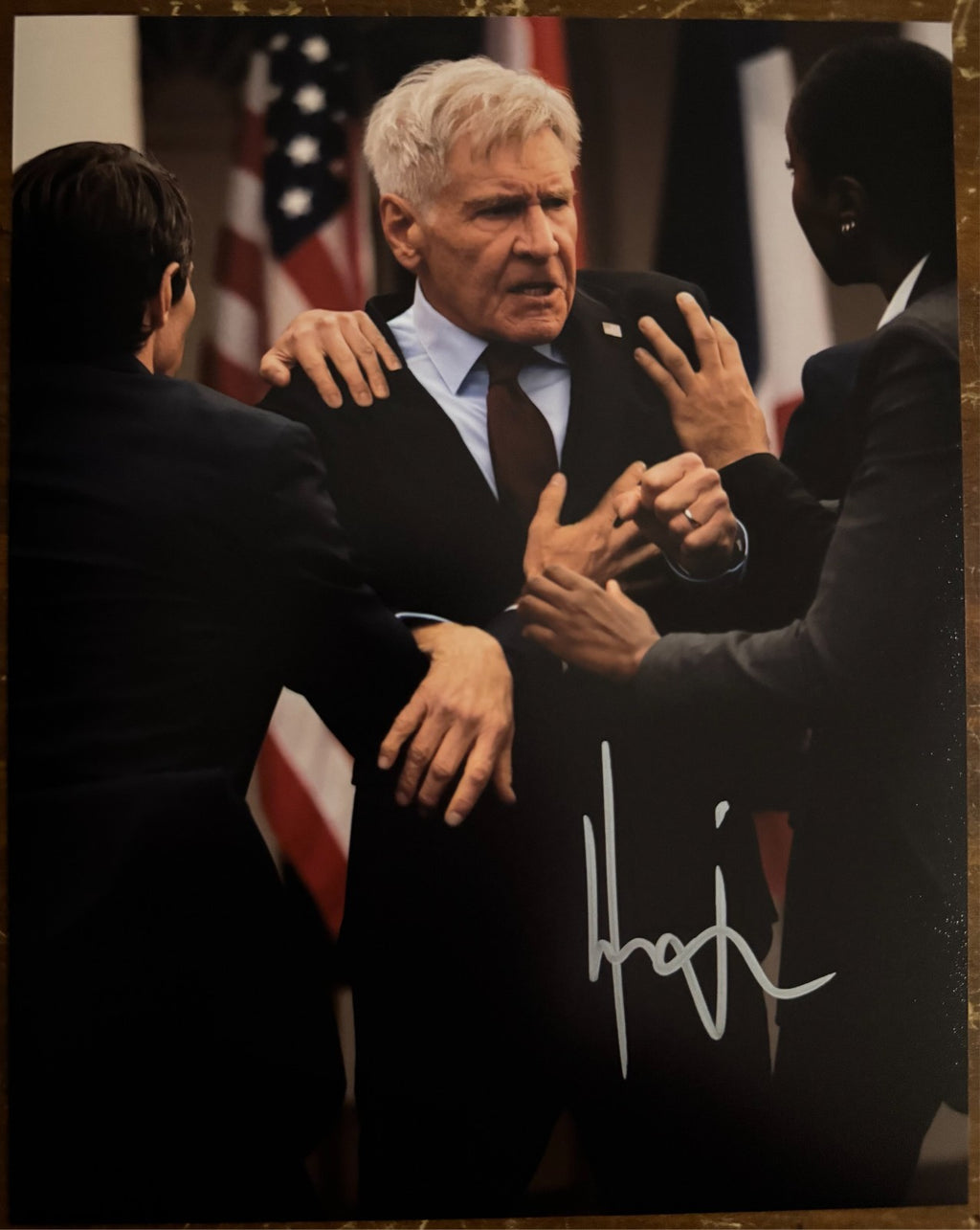 Harrison Ford Captain America Signed Autograph 8x10 Matte Photograph COA