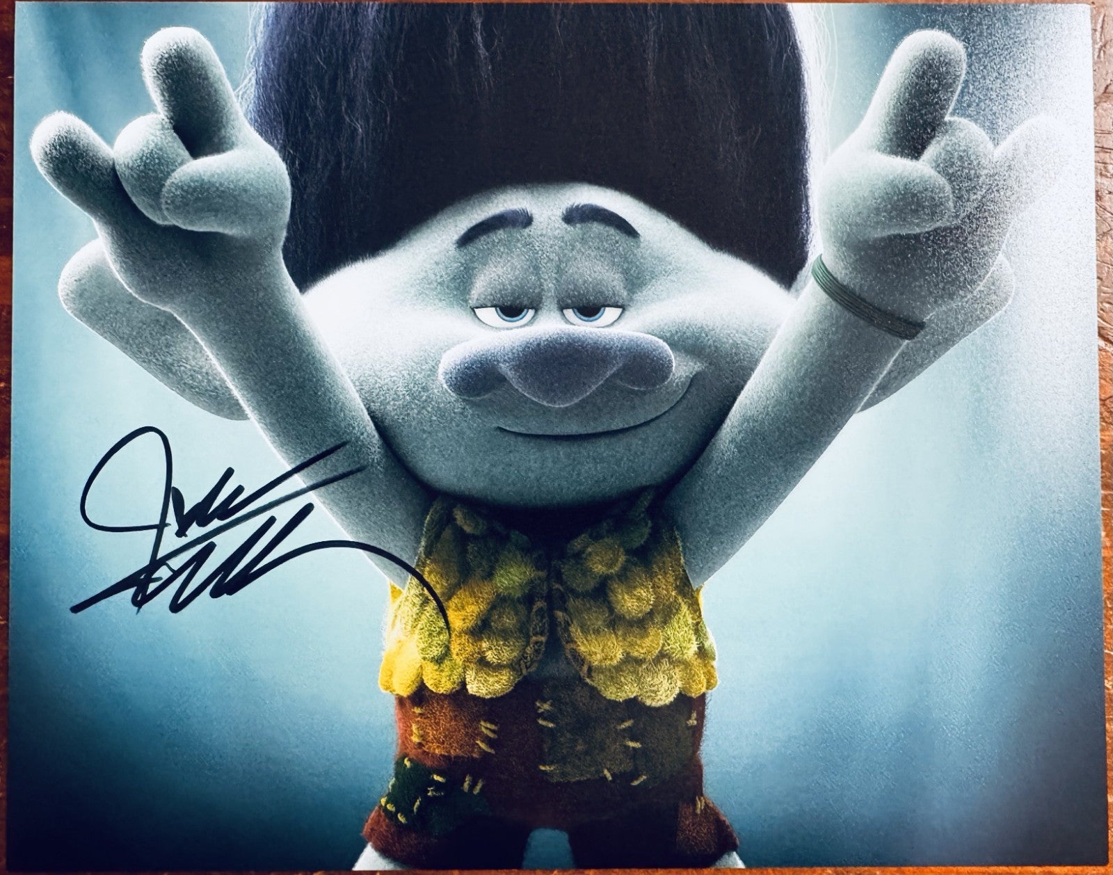 Justin Timberlake Trolls Signed Autographed Signature 8x10 Matte Photograph COA