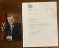 Michael D. Harris Signed Autograph Signature 5x7 w/Official Letterhead Canada
