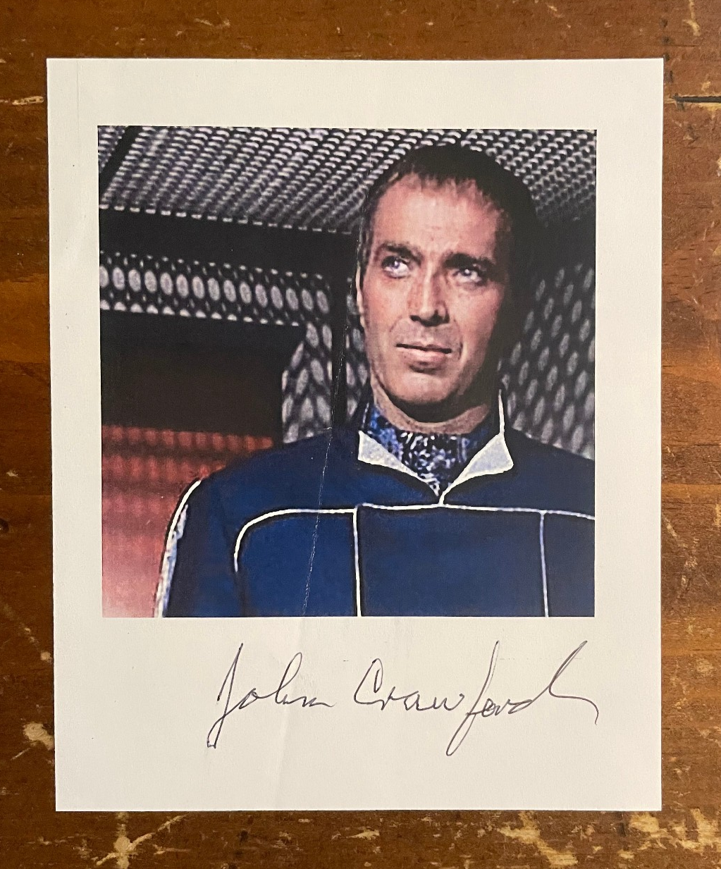 John Crawford Signed Autograph Signature 4x5 Paper Photograph