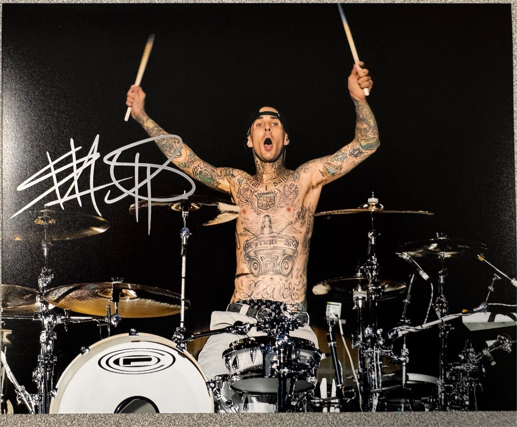 Travis Barker Blink 182 Signed Autograph Signature 8x10 Matte Photograph COA