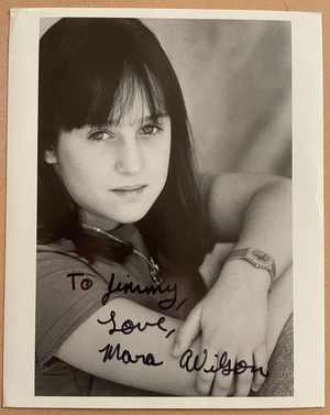 Mara Wilson Signed Autograph Signature 8x10 B&W Glossy Photograph