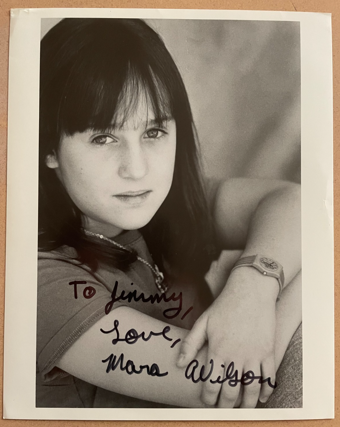 Mara Wilson Signed Autograph Signature 8x10 B&W Glossy Photograph