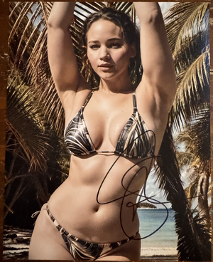 Jennifer Lawrence Autographed Signature 8x10 Matte Photograph COA