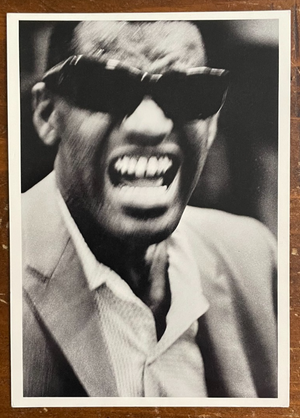 Ray Charles Signed Autograph Signature Postcard rarer version signed RC by mail