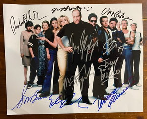 Sopranos Cast Signed Autograph Signatures 10x8 James Gandolfini +9 Photograph