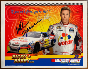 Will Ferrell Signed Autograph Signature 8x10 Talladega Nights Movie Photograph