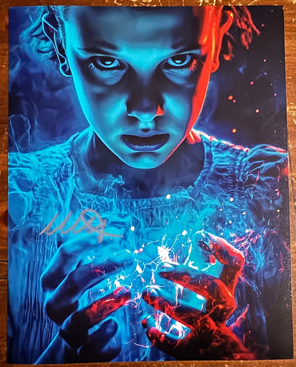 Millie Bobby Brown Eleven Autographed Signature 8x10 Matte Stranger Things COA
