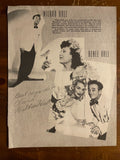 Wilbur Hall Signed Autograph Signature on cut Vintage Magazine page