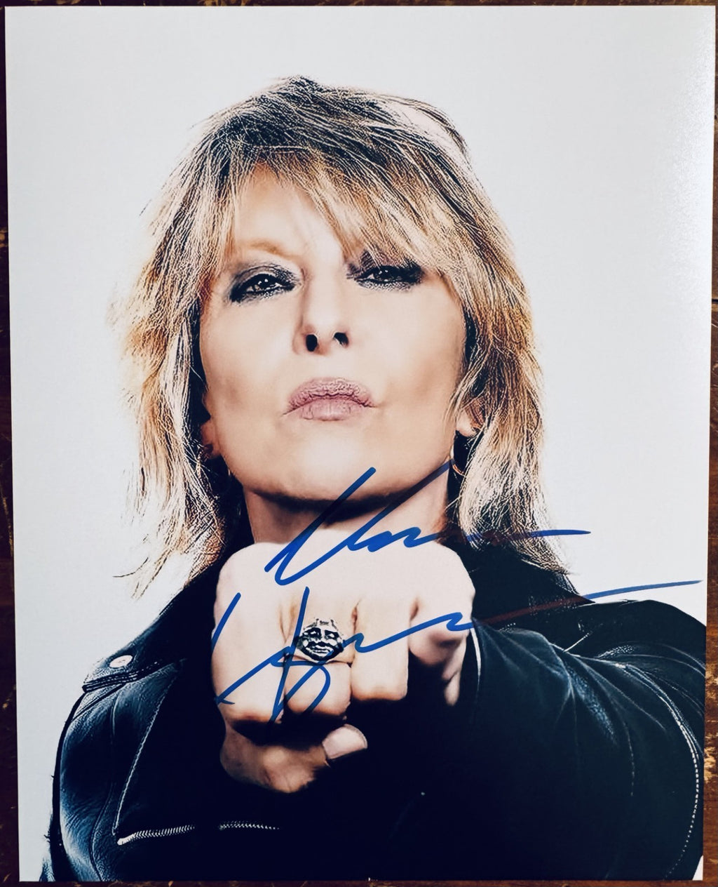 Chrissie Hynde Pretenders Signed Autographed Signature 8x10 Matte Photograph COA