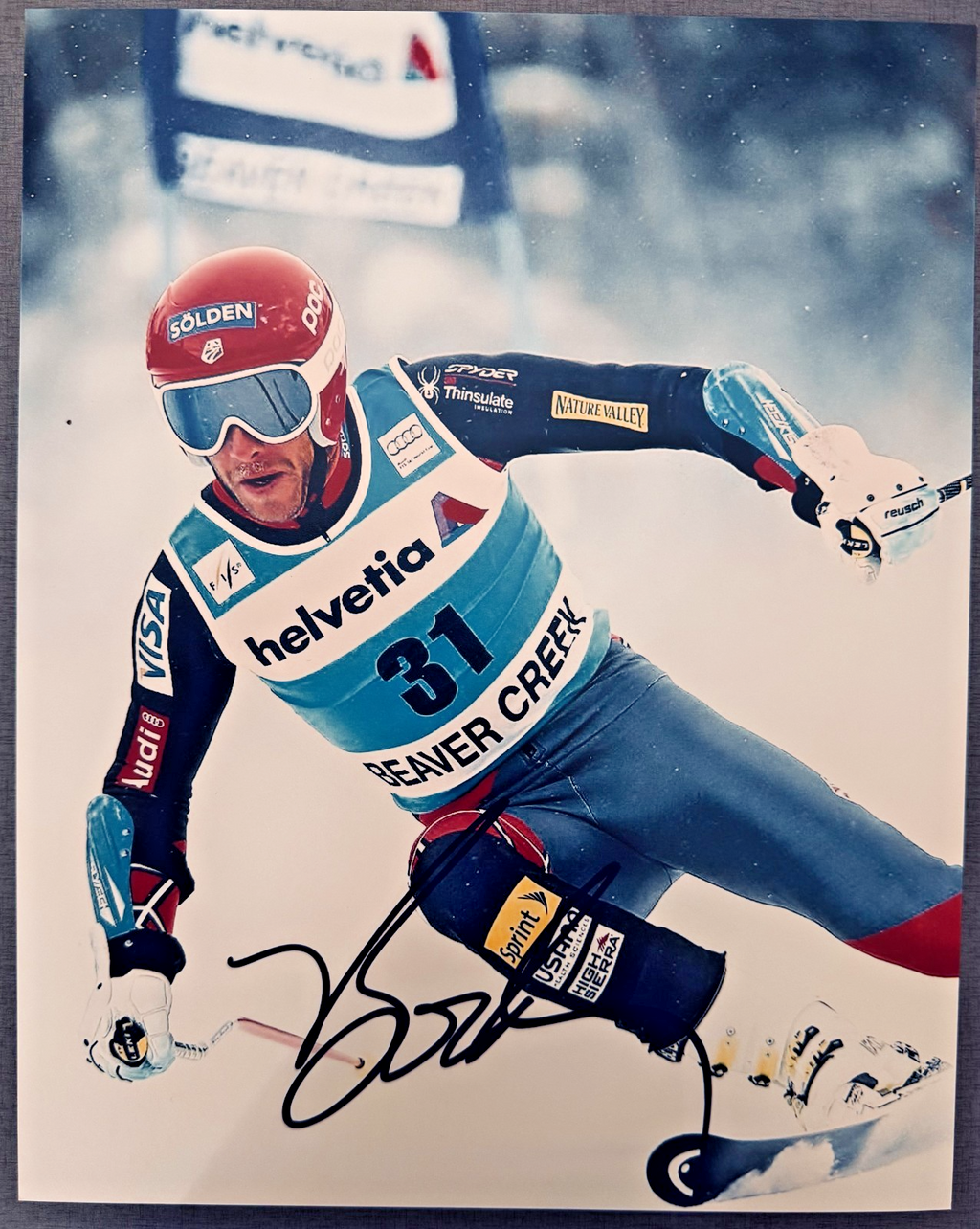 Bode Miller Olympic Gold Medal Signed Autographed Signature 8x10 Matte Photo COA