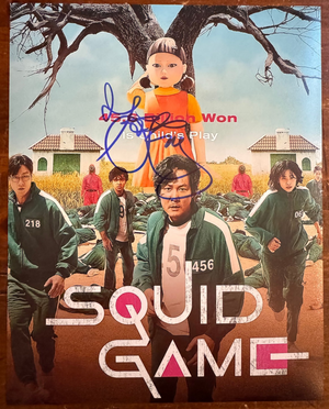 Lee Jung Jae Squid Games Signed Autographed Signature  8x10 Matte Photograph COA