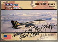 Admiral Ronald J. Zlatoper Signed Autograph Signature Desert Storm trading Card
