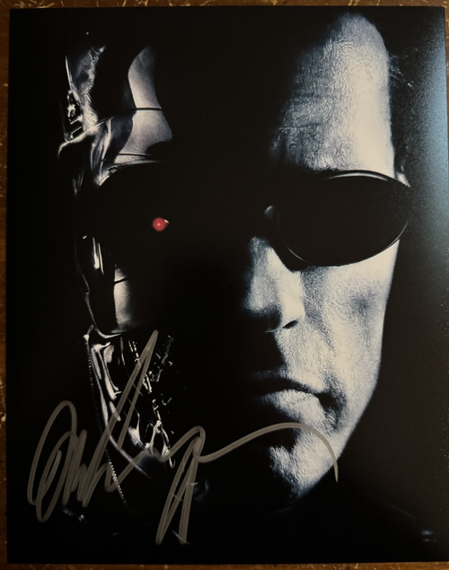 Arnold Schwarzenegger The Terminator Signed Autographed Signature 8x10 Matte COA