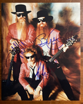 ZZ Top Band Signatures Signed by all 3 Dusty Hill, Billy Gibbons, Frank Beard