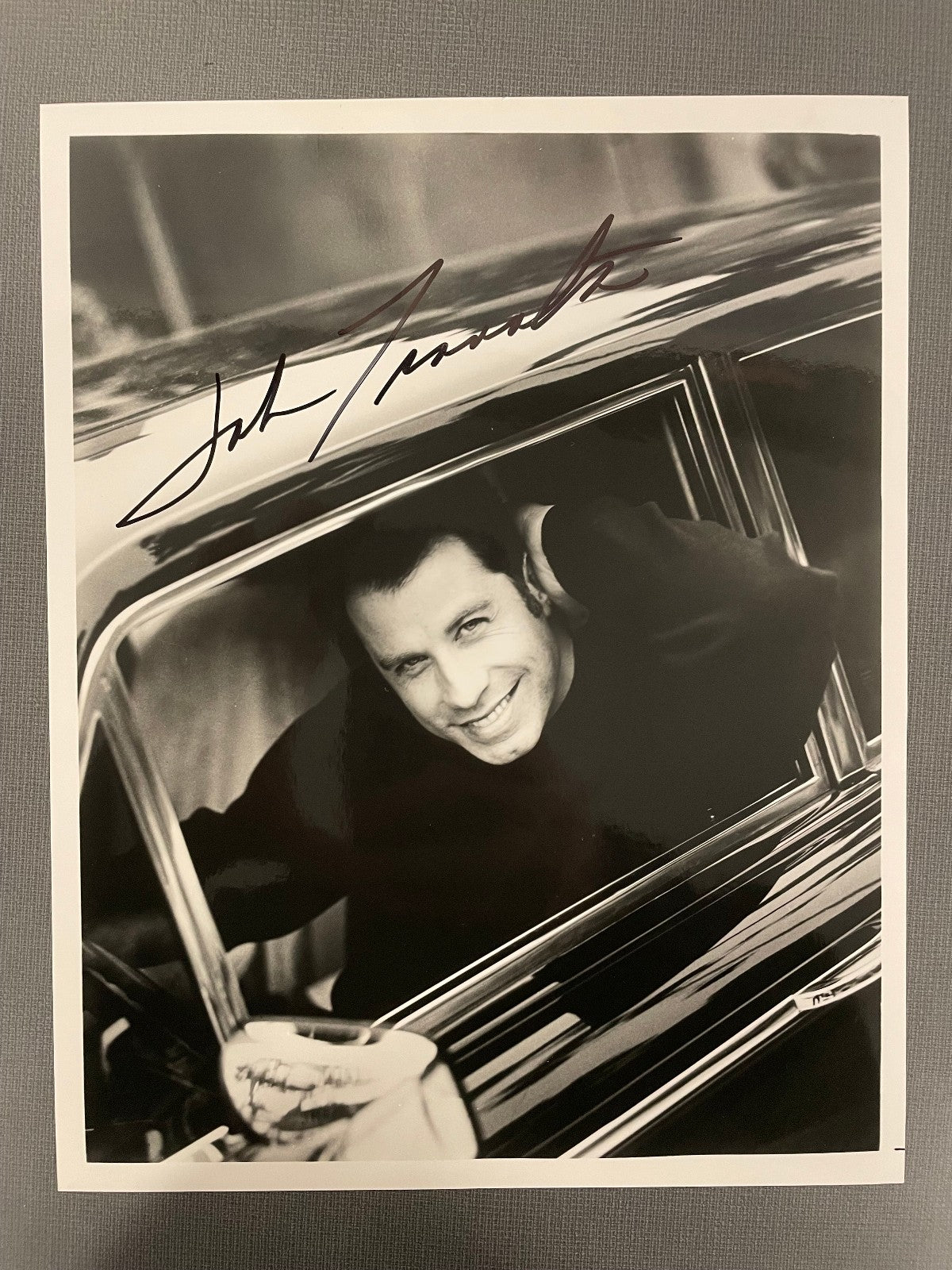 John Travolta Signed Autograph 8x10 Glossy Photograph