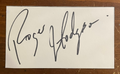 Roger Hodges Signed Autograph Signature 5.75x3.25 Index Card