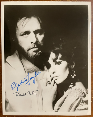 Elizabeth Taylor & Richard Burton signed Autograph Signatures 8x10 Photograph
