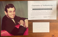 David Janssen Signed Autograph signature 3x5 Index Card W/ COA - The Fugitive