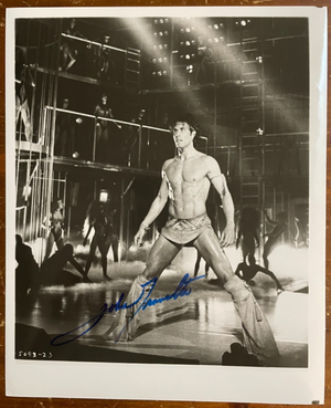 John Travolta Signed Autograph Signature 8x10 Vintage Staying Alive Photograph