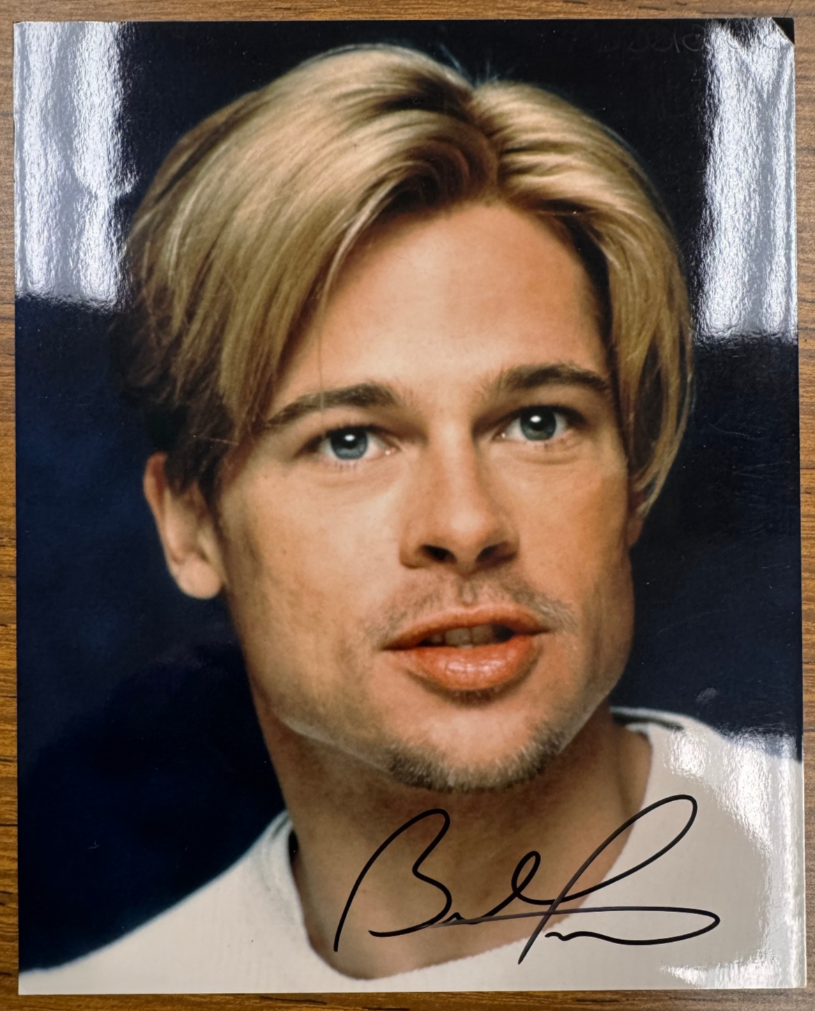 Brad Pitt Signed Autograph Signature 8x10 Color Glossy Photograph