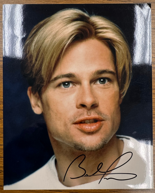 Brad Pitt Signed Autograph Signature 8x10 Color Glossy Photograph