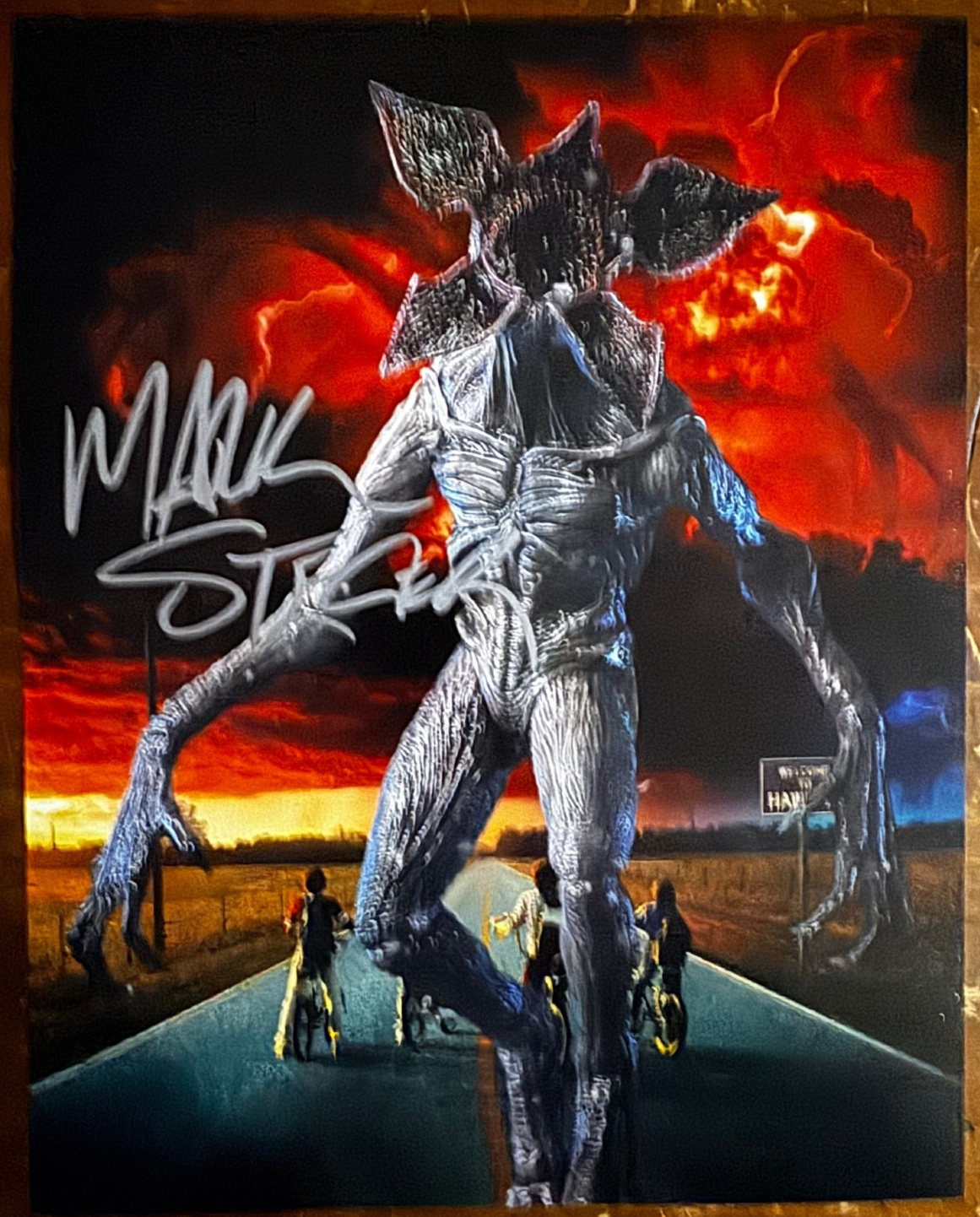 Mark Steger Demogorgon Autographed Signature 8x10 Matte Stranger Things COA