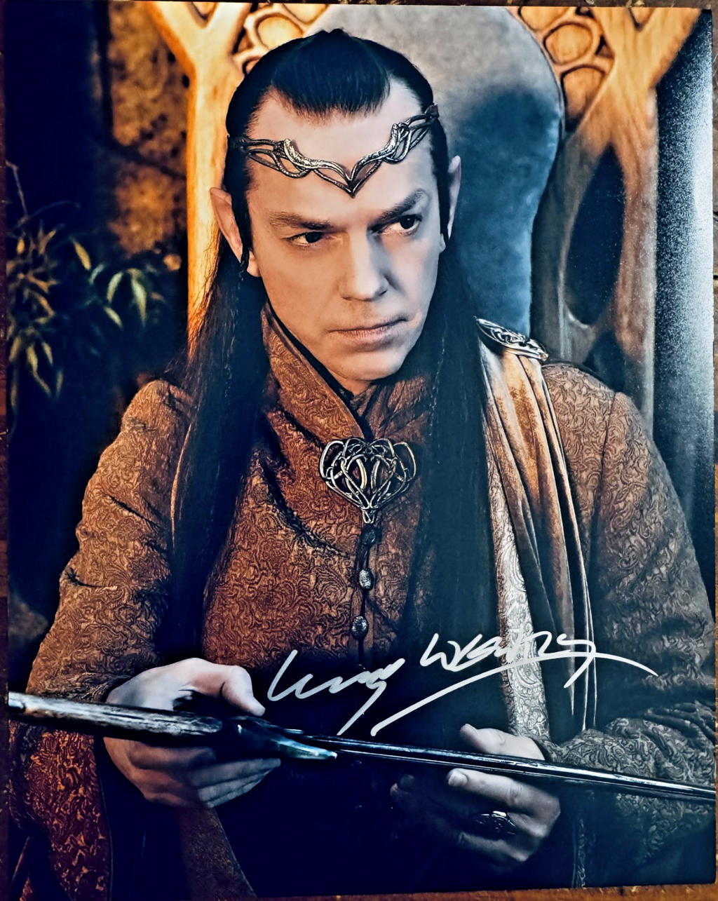 Hugo Weaving Lord of the Rings Signed Autographed Signature 8x10 Matte Photo COA