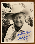 Dick Jones Signed Autograph Signature 8x10 B&W Glossy Photograph