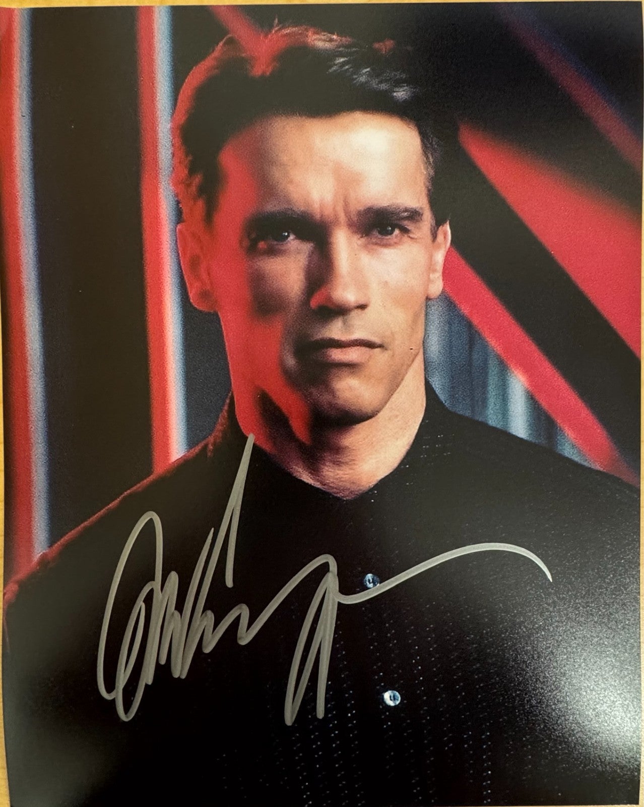 Arnold Schwarzenegger The Running Man Signed Autographed 8x10 Matte Photo COA