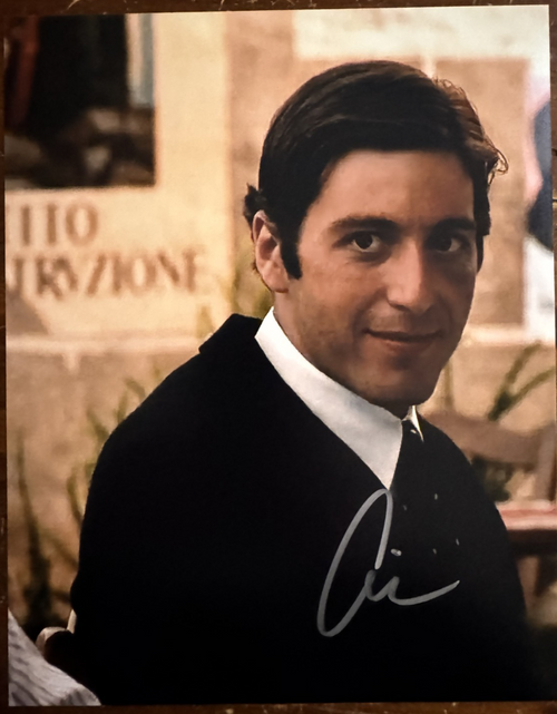 Al Pacino The Godfather Autographed Signature 8x10 Matte Photograph COA