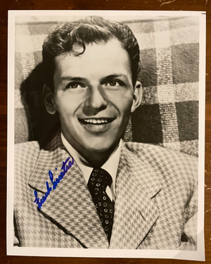 Frank Sinatra Signed Autograph Signature 8x10 B&W Glossy Photograph