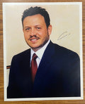 Jordan King Abdullah II Signed Autograph 8x10 Color Glossy Photo RARE Latin Sig