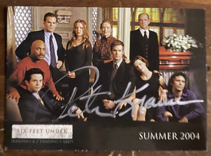 Six Feet Under Peter Krauss Signed Autograph Signature Trading Card Season 1&2
