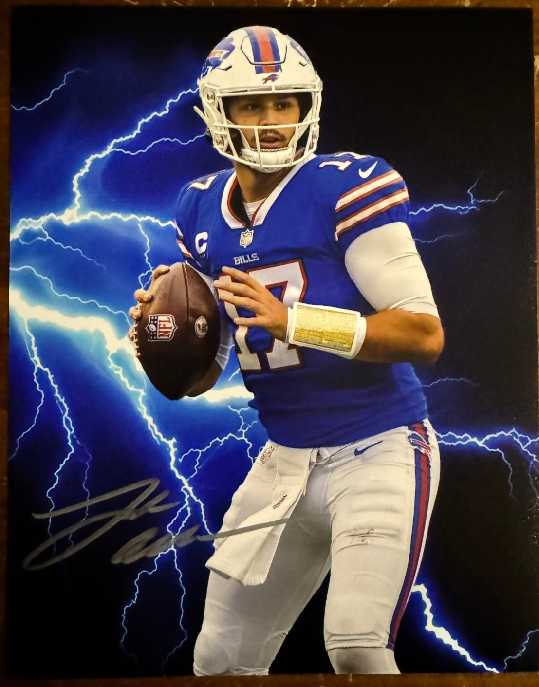 Josh Allen signed Autographed Signature 8x10 Matte Photograph COA