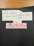 Mamma Leone Cut Vintage Signed Autograph Signature 6x2.25 RARE Mamma Leone's Ris
