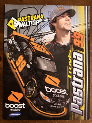 Travis pastrana Signed  Autograph Signature 6x8 Racing Promo Photograph