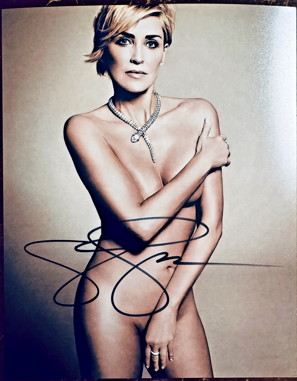 Sharon Stone Signed Autographed Signature 8x10 Matte Photograph COA