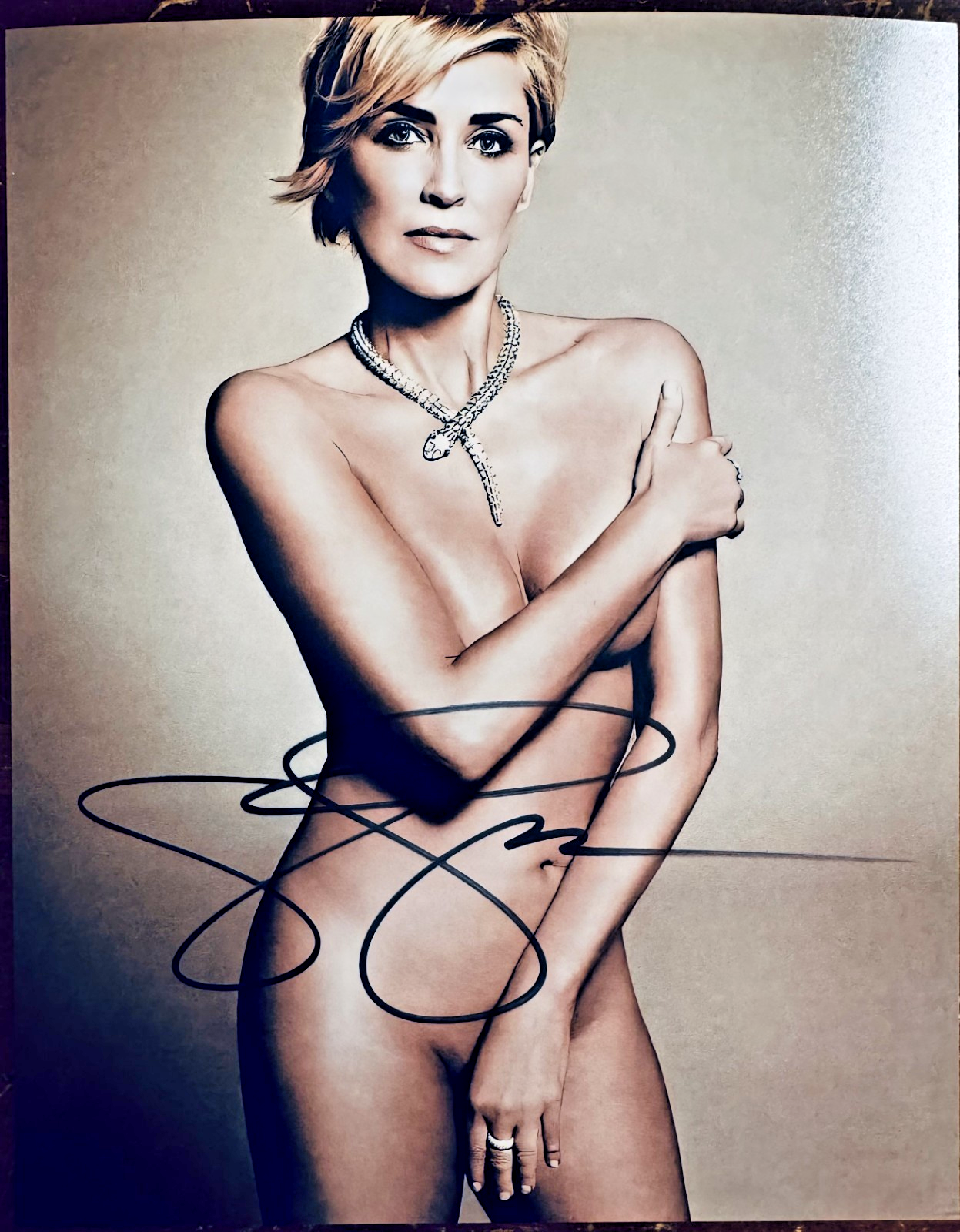 Sharon Stone Signed Autographed Signature 8x10 Matte Photograph COA