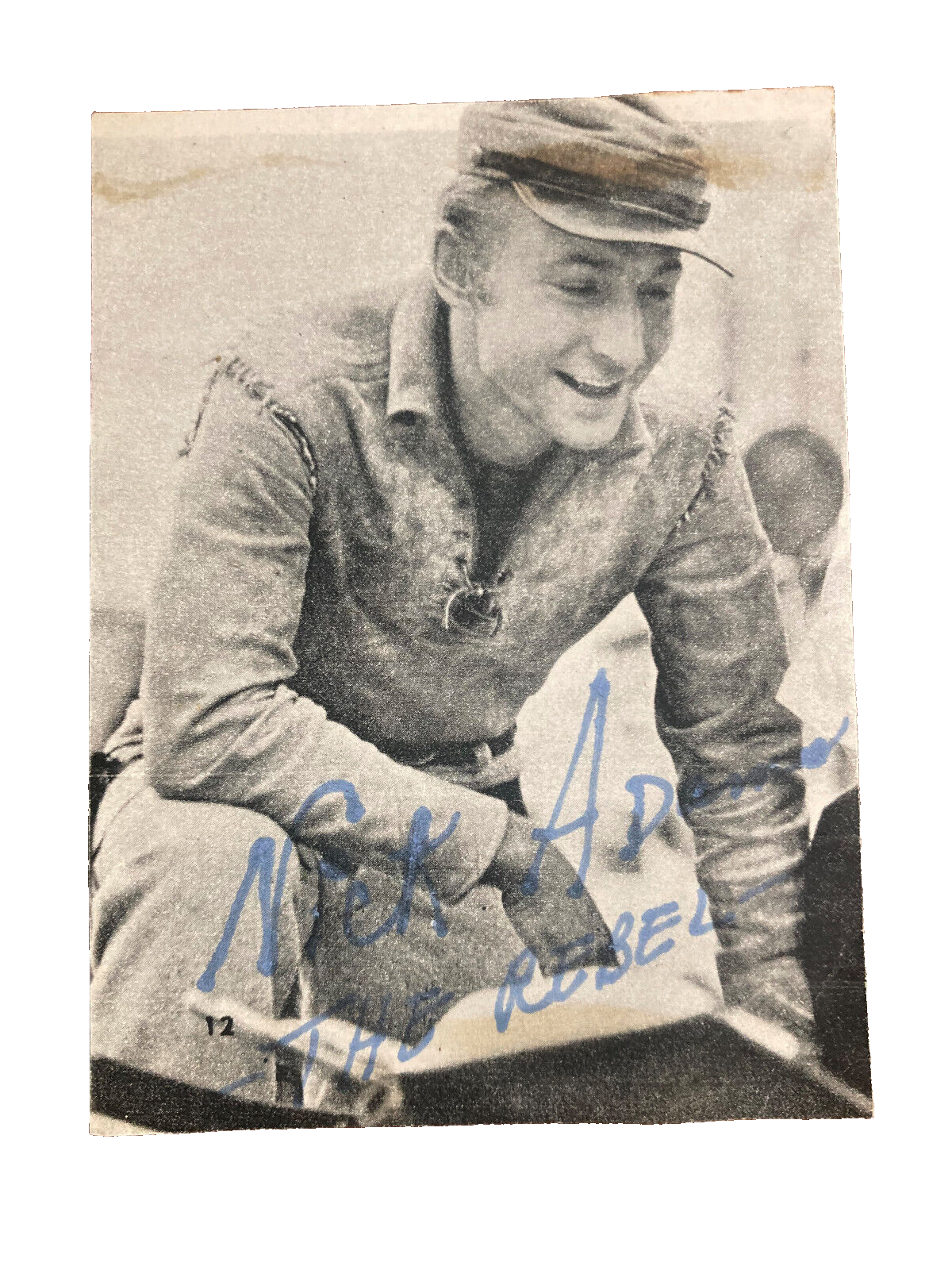 Nick Adams Signed Autograph Signature 4.75x3.5 Cut Vintage Magazine Photo Rebel