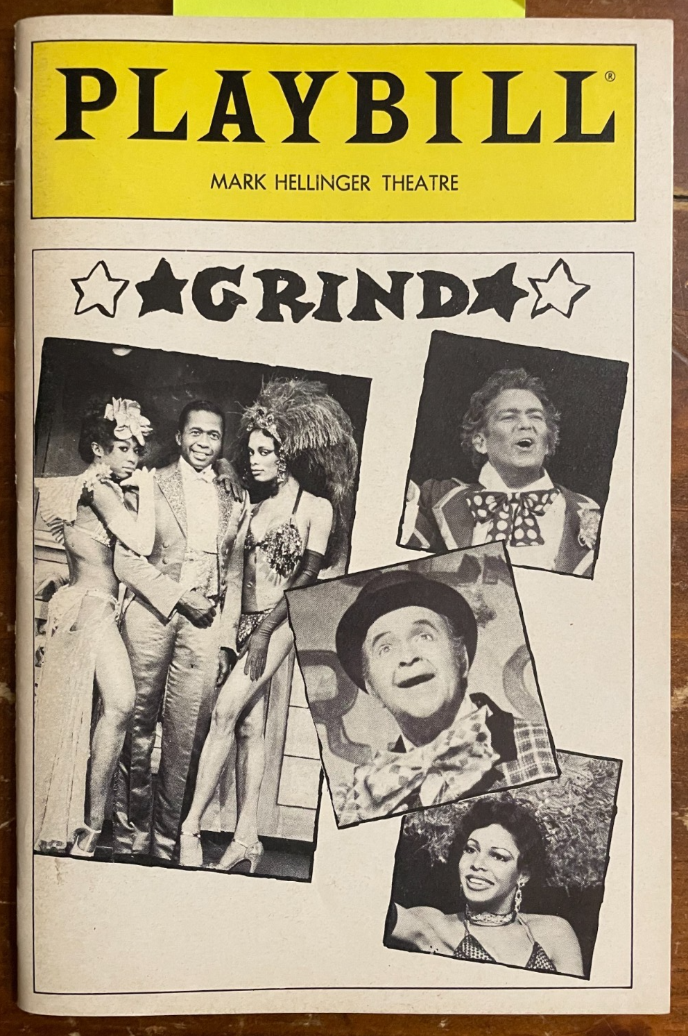 Grind Playbill Signed Autograph Signatures Marion Ramsey, Joey Faye, Timothy N +