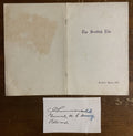 Charles P. Summerall Signed Autograph 3x5 Index Card with Scottish Rite Program