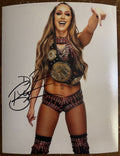 Britt Baker D.M.D. AEW Championship Signed Autographed Signature 8x10 Matte COA