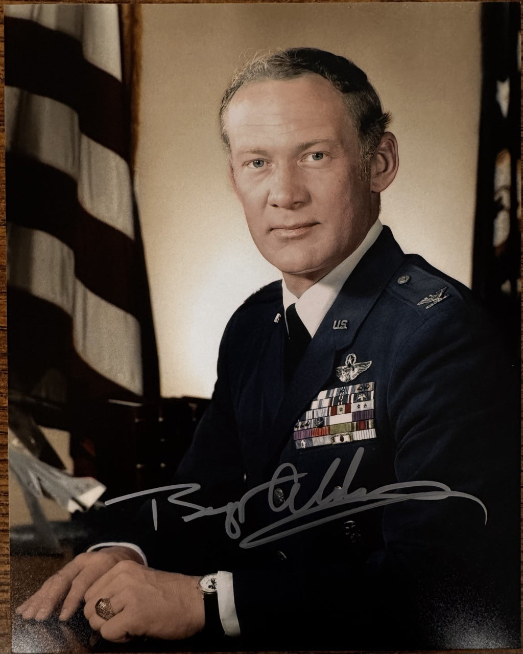 Buzz Aldrin NASA Signed Autographed Signature 8x10 Matte Photograph COA